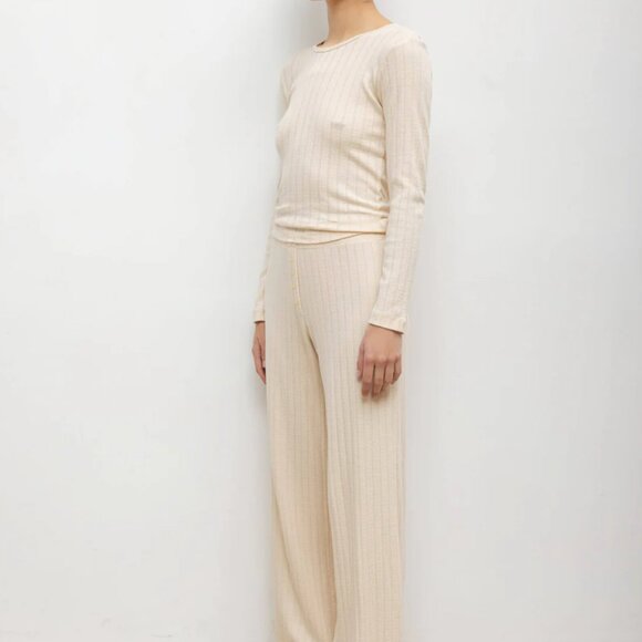 LASET Pointelle Boxer Pant Size S Color Creme - Picture 2 of 3